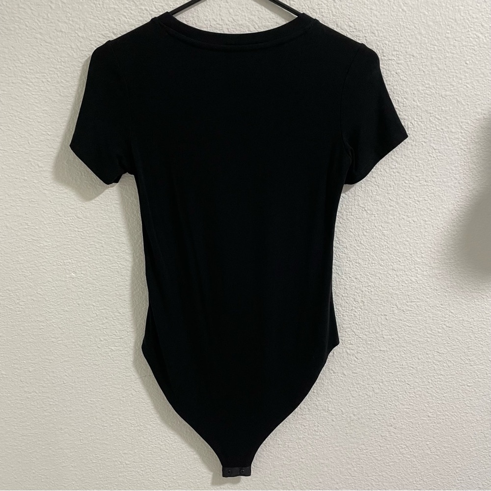 Black rayon bodysuit